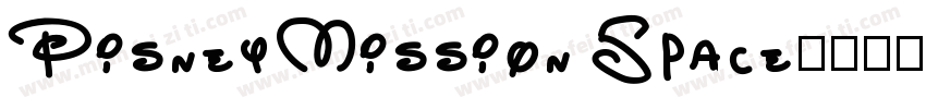 Disney Mission Space字体转换